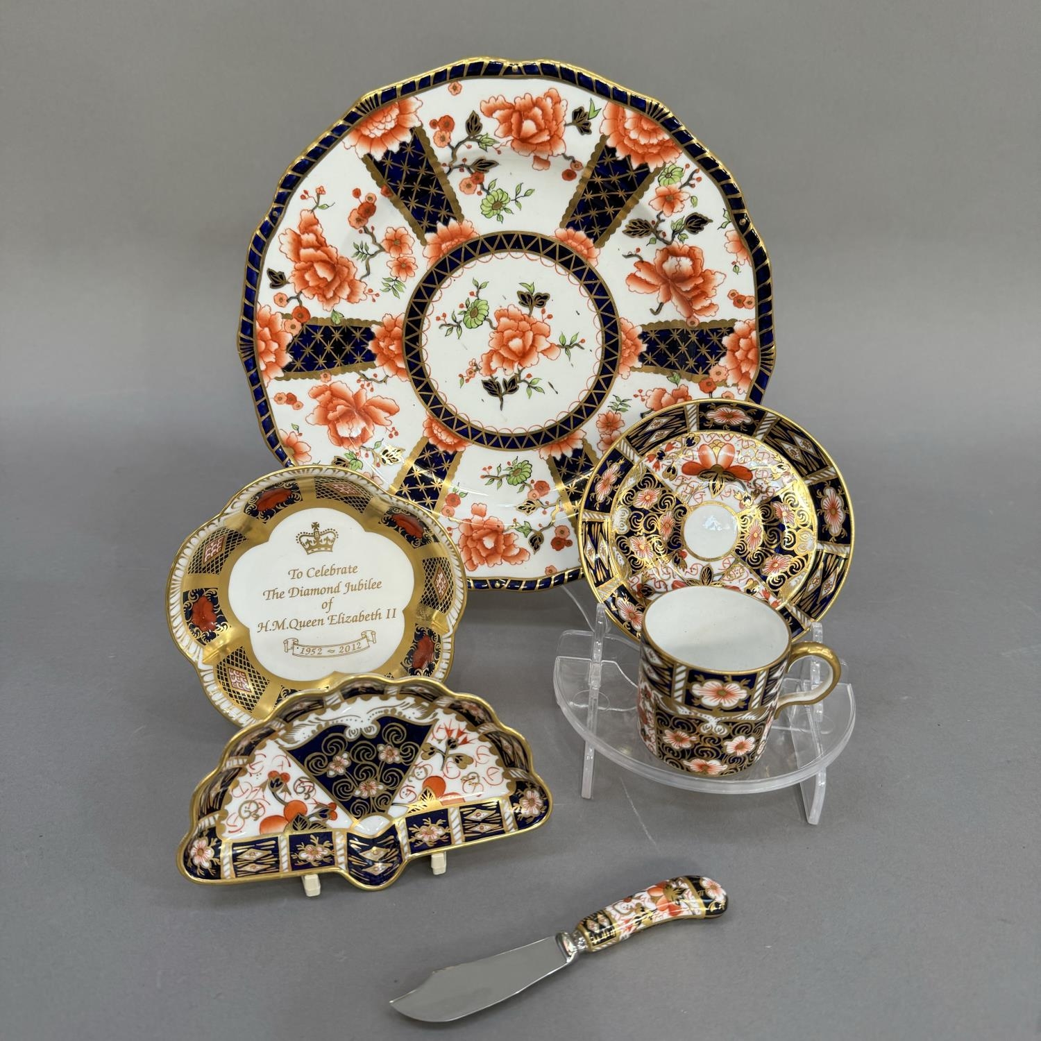 A Royal Crown Derby coffee can and saucer, pattern 2451, date cipher for 1938, together with a