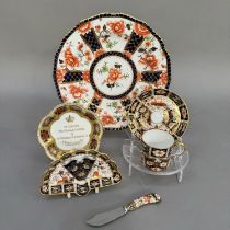 A Royal Crown Derby coffee can and saucer, pattern 2451, date cipher for 1938, together with a
