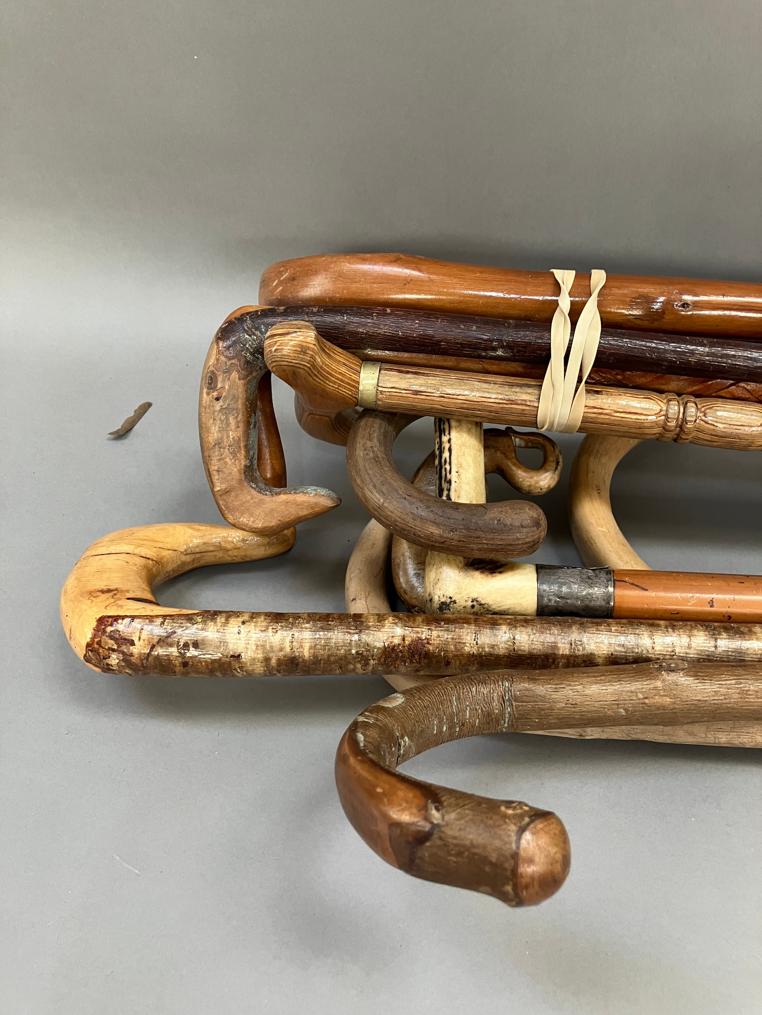 A collection of twelve walking sticks - Image 2 of 2