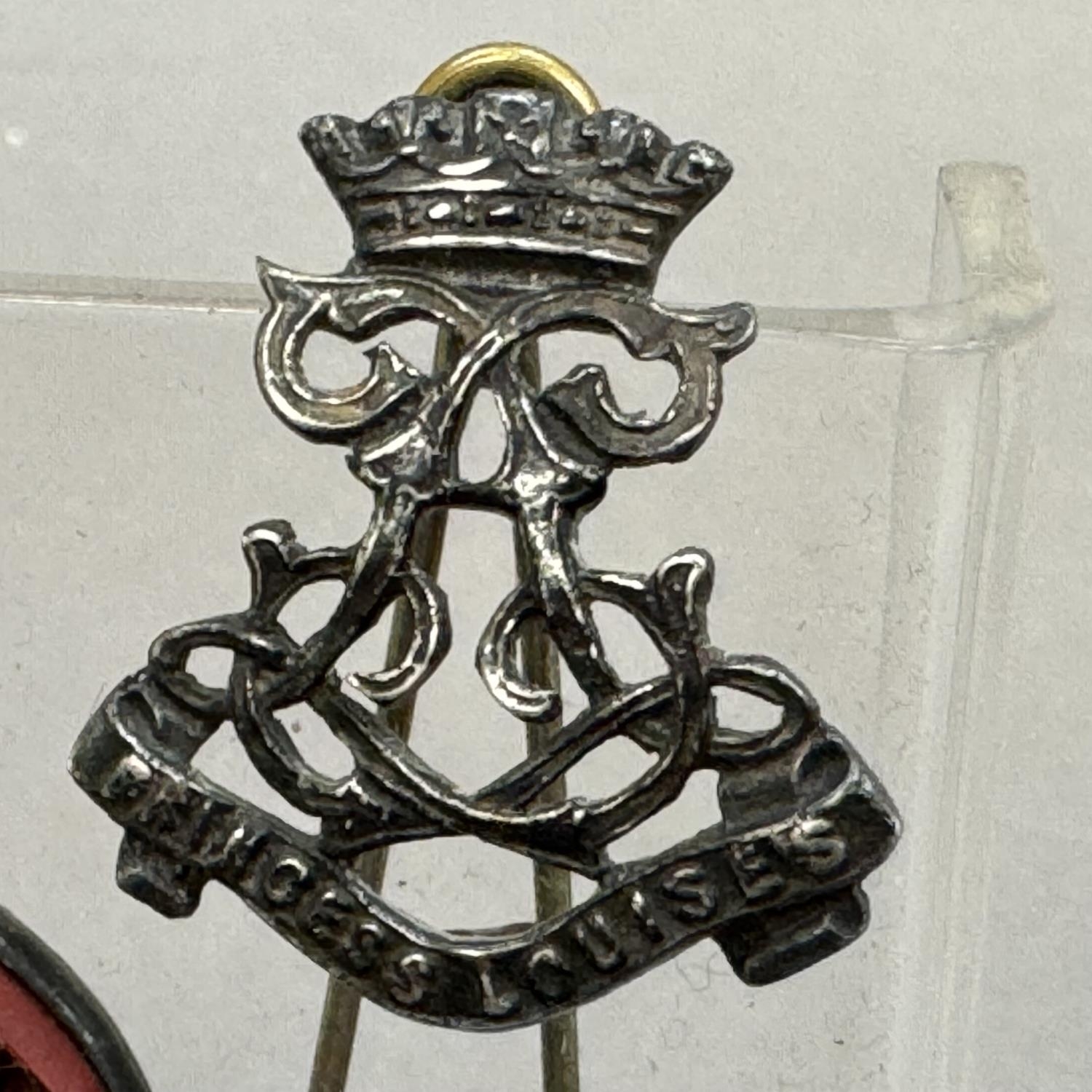 A Victorian silver badge for Princess Louise's Royal monogram, approximate 29mm x 25mm with base - Image 2 of 2