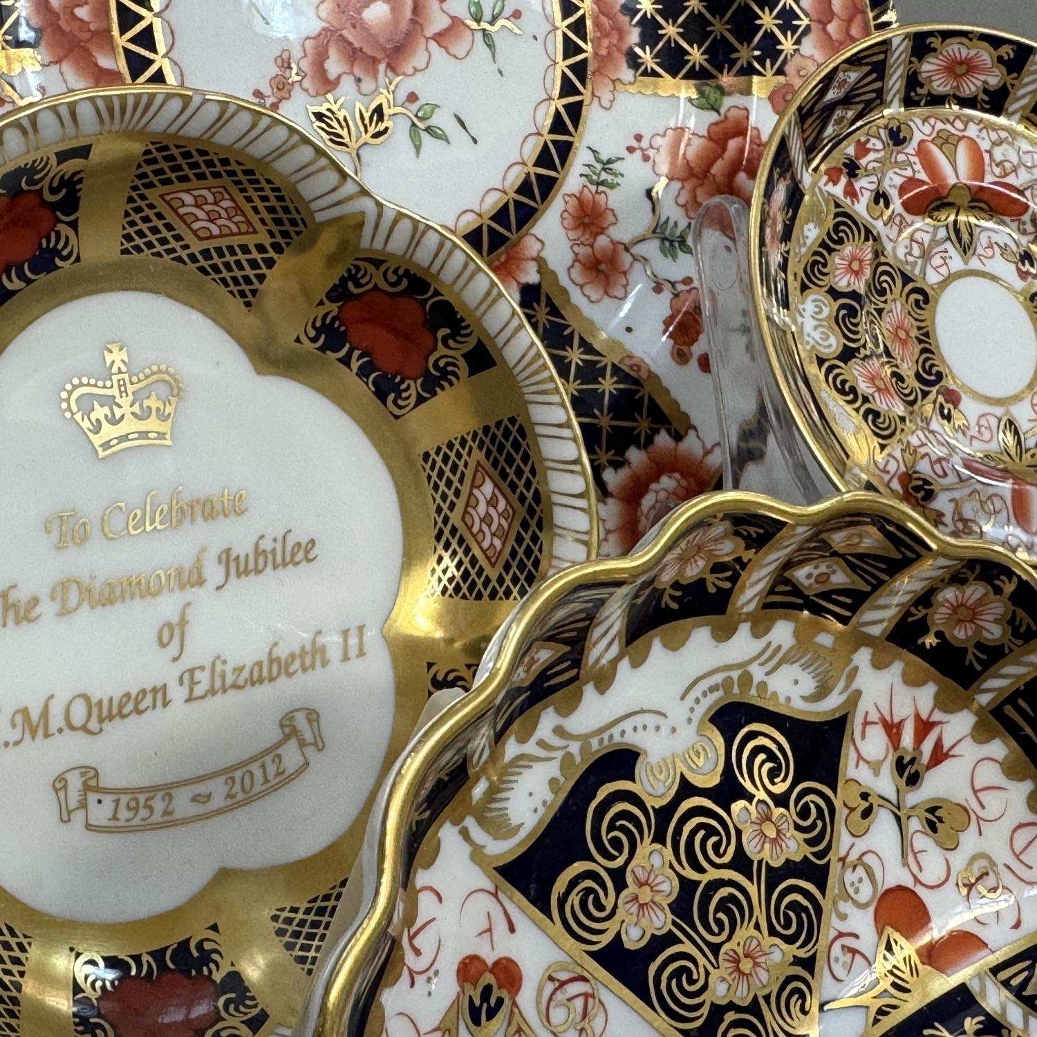 A Royal Crown Derby coffee can and saucer, pattern 2451, date cipher for 1938, together with a - Image 3 of 3