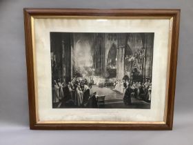 After W.E. Lockhard R.S.A circa 1890 'The Jubilee Celebration in Westminster Abbey June 21st 1887 to