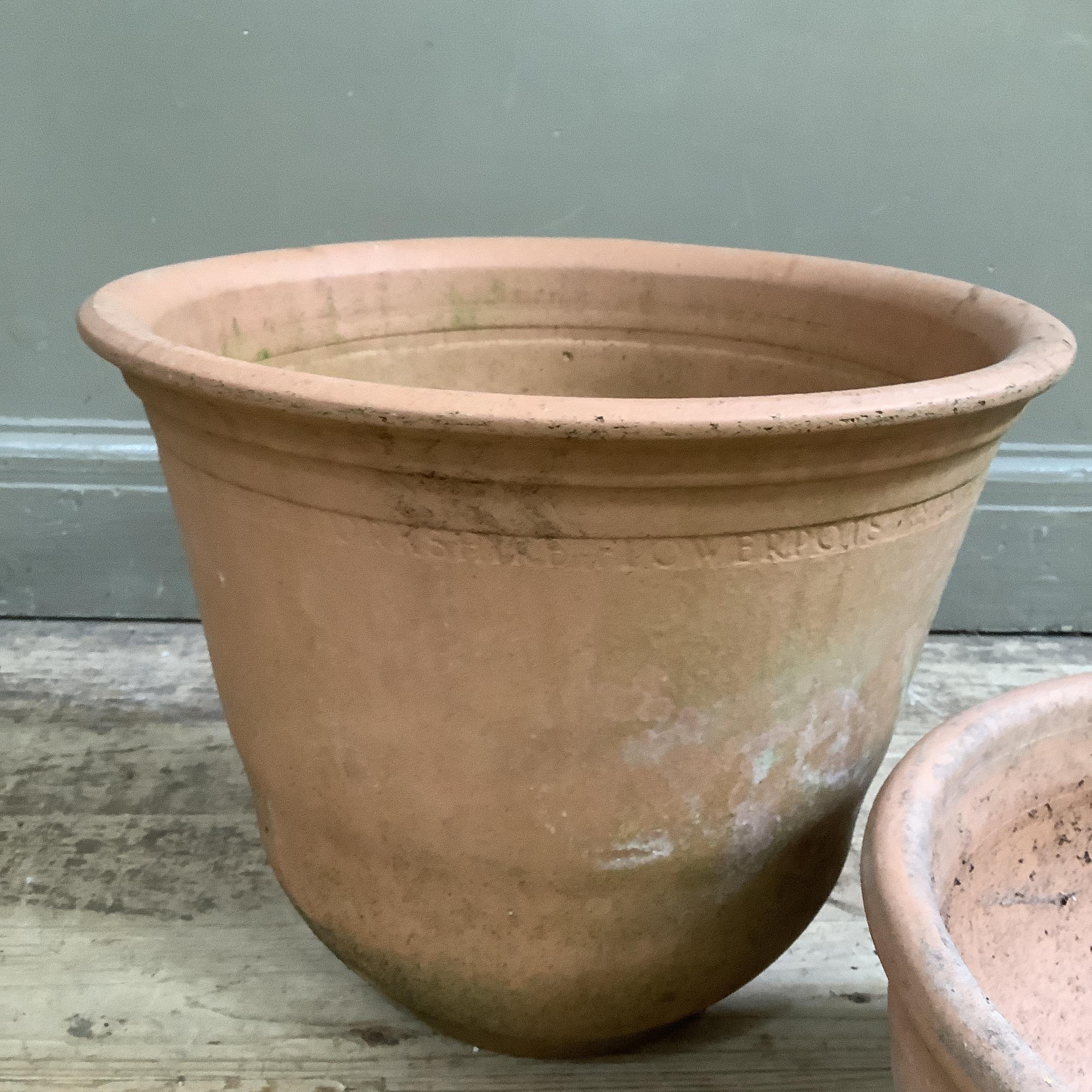 A Yorkshire Flowerpot Company terracotta plant pot, another pot and a further terracotta pot ( - Image 3 of 3