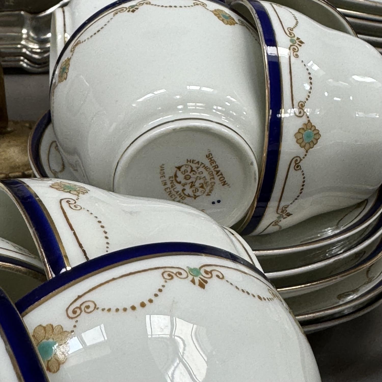 An early 20th century tea service, a set of Wedgwood Georgian Collection cups and saucers (six), - Image 2 of 3