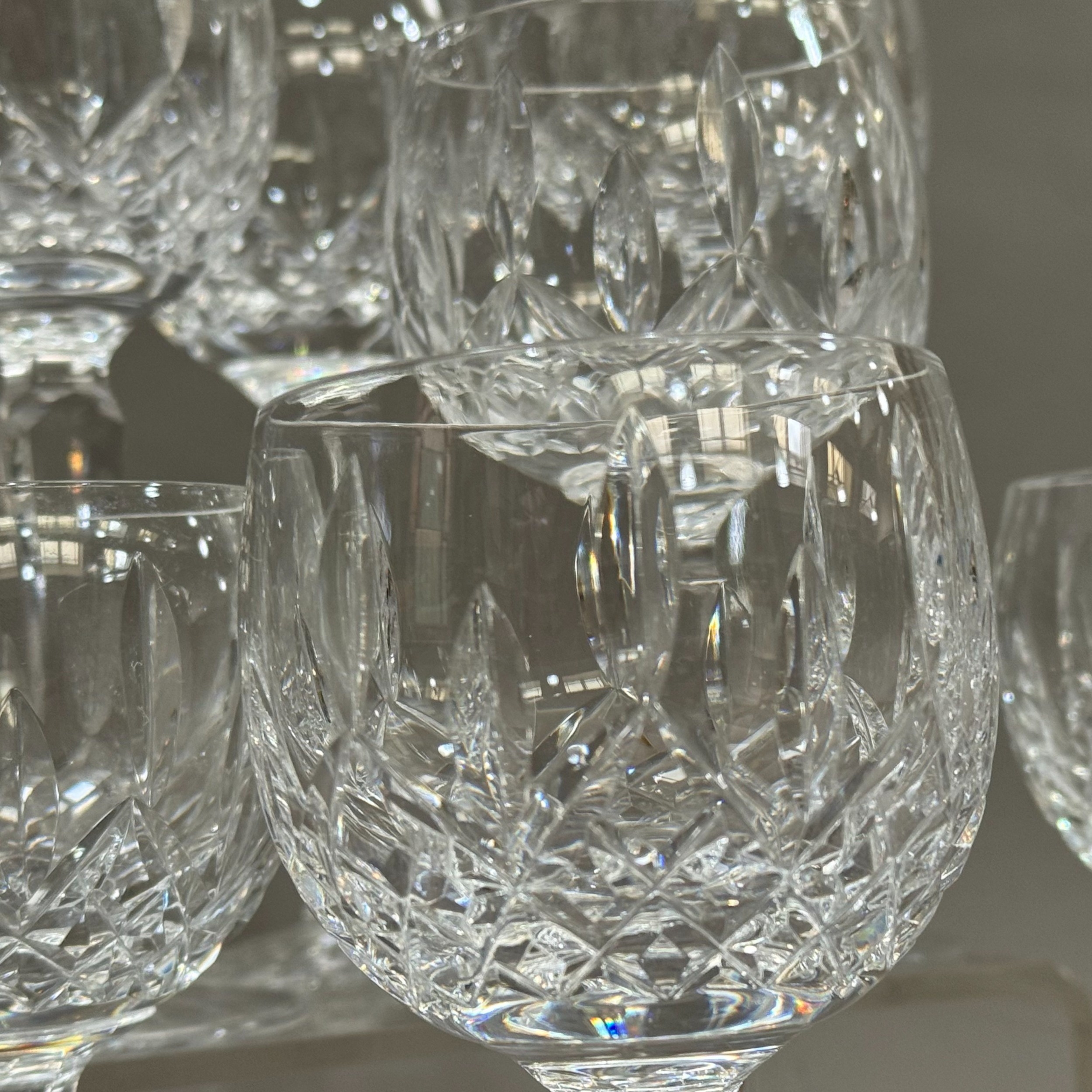 A set of eight Waterford crystal Lismore Hock glasses - Image 2 of 3