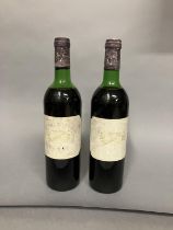 CHATEAU MARGAUX 1ER GRAND CRU CLASSE 1976 2 Bottles 75cl Levels top shoulder. Labels faded and