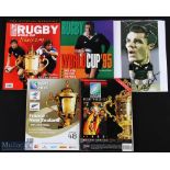 RWC 1995, 2007 & 2011 Selection inc signed Art (5): The huge official overall souvenir programme,