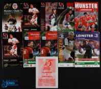 Irish Interest European Rugby Programmes (11): To inc 2008 Final, Munster v Toulouse, plus
