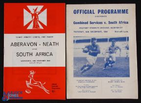1969-70 Scarcer S Africa in the UK Rugby Programmes (2): The 'apartheid' tour, issues v Aberavon/