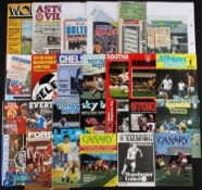 1979/80 Manchester Utd Div. 1 away match programmes (16) plus Norwich City (FLC), Spurs (FLC),