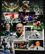 Rugby Player Signed Photographs (12): Features M Tindall, B O'Driscoll, K Wood, G Hastings, H