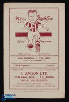 1948/49 New Brighton v Rochdale Div. 1 (N) match programme 11 September 1948; fair/good. (1)
