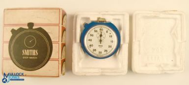 Smiths Stopwatch in original box. Purchased 1971, blue, good working order with some small wear to