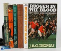 JBG Thomas Rugby Book Selection One (5): All 1st ed, unless stated below. Some losses to the dust