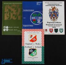 1959/70/73 Four Nations Matches Rugby Programmes (4): Lovely foursome for E/W v S/I at Twickenham