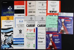 1975-2014 WRU Cup Rugby Programmes (15): 10 semi-finals inc two covering both semis, 2000(2) & 2014,