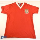 1958 Football World Cup Wales replica shirt by Toffs with embroidered badge