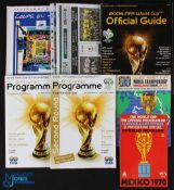 Collection of World Cup publications: 1966 World Cup Tournament programme (team changes), 1970 WC