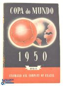 1950 Football World Cup Publication issued by Standard Oil Company of Brazil, signed by Bery