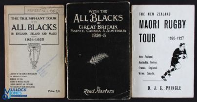 1924-1927 NZ Tour Histories (3): Both the famous and valued s/back accounts of the Invincible All