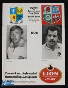 1980 British & I Lions v OFS Rugby Programme: Lovely detailed issue for the Orange Free State clash.