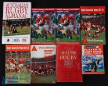 1949-2006 Rugby Annuals Selection (8): Playfair Annual, sole Welsh Ed. 1949-50, creases, & usual