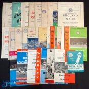 Collection of England schools international home match programmes 1947 Scotland (Everton), 1948 Eire