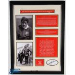 Large Framed W J McBride 1974 Lions Rugby Display: Lovely professionally-created ltd ed display