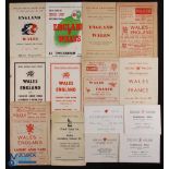 1950-63 Welsh Schools and Youth Rugby Programmes etc (14): The 15 Group's meetings with England away