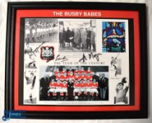 Manchester United FC - The Busby Babes - The Team of the Century display hand signed by Wilf