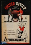 1946/47 Manchester Utd v Charlton Athletic Div. 1 match programme 4 January 1947; slight shading,