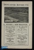1946/47 Doncaster Rovers (champions) v New Brighton Div. 3 (N) match programme 4 January 1947;