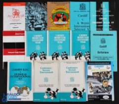 1964-94 Cardiff Home Rugby programmes (15): v S Africa 1994, President WRU's XV 1970, Overseas XV