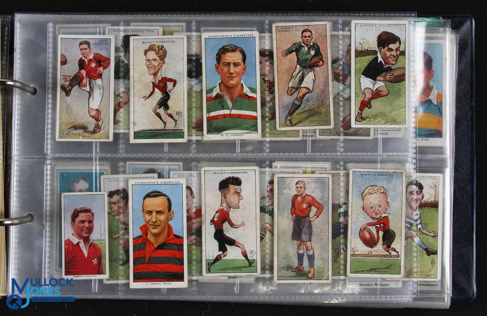 Rugby Cigarette Card Collection (229): Neatly sleeved and ordered in leatherette album, some 230 - Image 2 of 8