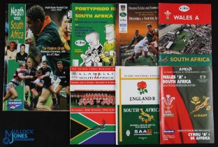 1992/94/2000 S Africa in the UK Rugby Programmes (7): 1992 v England 'B'; 1994 v Pontypridd,