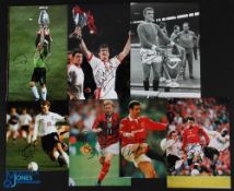 7x Various Manchester United Player signed photographs - featuring Sheringham, Scholes,