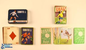 Subbuteo Playing Cards in original Tin and a Pepys Goal Card Game 2nd Edition in original box with