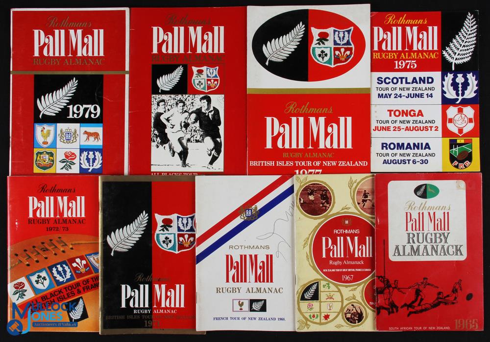 NZ Rothmans Pall Mall Rugby Almanacks (9): All also included in the previous lot, the issues for