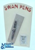 Swan Pens Advertising Shop counter display for Visofil Fountain Pen (please note pen is the pen case