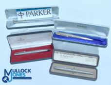 Selection of Parker Fountain Pens all in original boxes to include Parker 45 - Parker 12ct plated