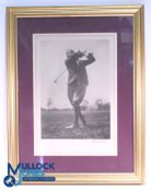 1930s Harry Vardon Signed Oversized Photograph - an image of the early British Champion, snapped
