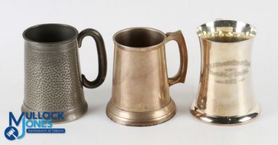 1936 Selangor Golf Club Winners Tankard plus 2x Others (3) - good collection of Pewter and EPNS Beer