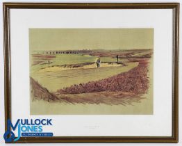 Cecil Aldin (1870-1935) after - Walton Heath 17th Hole (now 16th) ltd ed colour print no.4/500 -