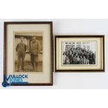 J.H Taylor 2x Signed Royal North Devon Golf Club related Photographs to incl standing outside