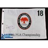 Rory McIlroy 2012 PGA Championship Champion Signed 18th Pin flag - white embroidered pin flag played