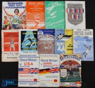 1948-1974 British Athletic White City & Crystal Palace Programmes, to include a British Games 1948