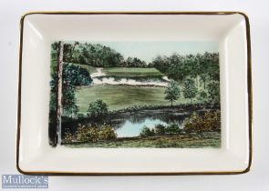 Kimberton USA Ceramic Decorative Golf Wall Plate Dish - featuring Pine Valley New Jersey Golf Course