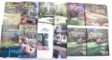 Twelve editions of the Golf Masters Journal 1990-2001, a continuous run of the Journal from 1990-