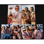 Collection of 2006 European Team Ryder Cup 'After Celebrations' signed Press Photographs (4) - to