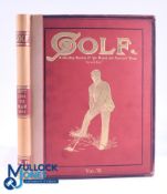 1893/1894 "Golf - A Weekly Record of 'Ye Royal and Ancient Game" weekly produced newspaper bound